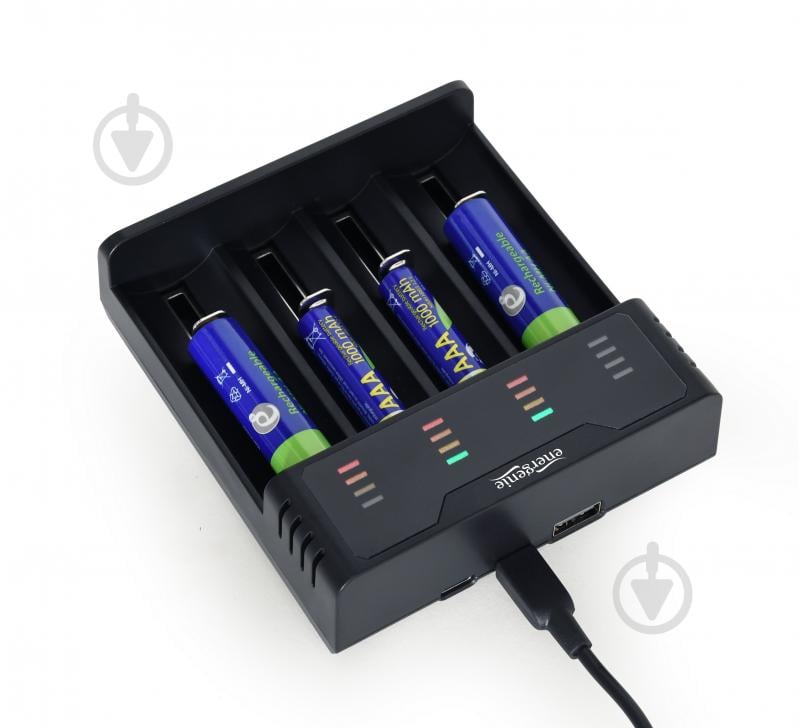 Зарядное устройство EnerGenie для аккумуляторов Ni-MH + Li-ion BC-USB-02 - фото 4 Зарядное устройство EnerGenie для аккумуляторов Ni-MH + Li-ion BC-USB-02 - фото 4