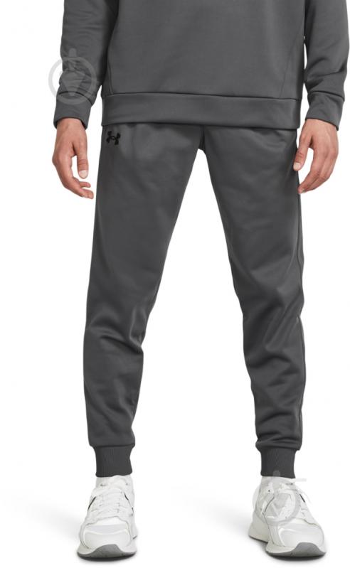 Брюки Under Armour UA ARMOUR FLEECE JOGGERS 1373362-025 р. S серый - фото 1