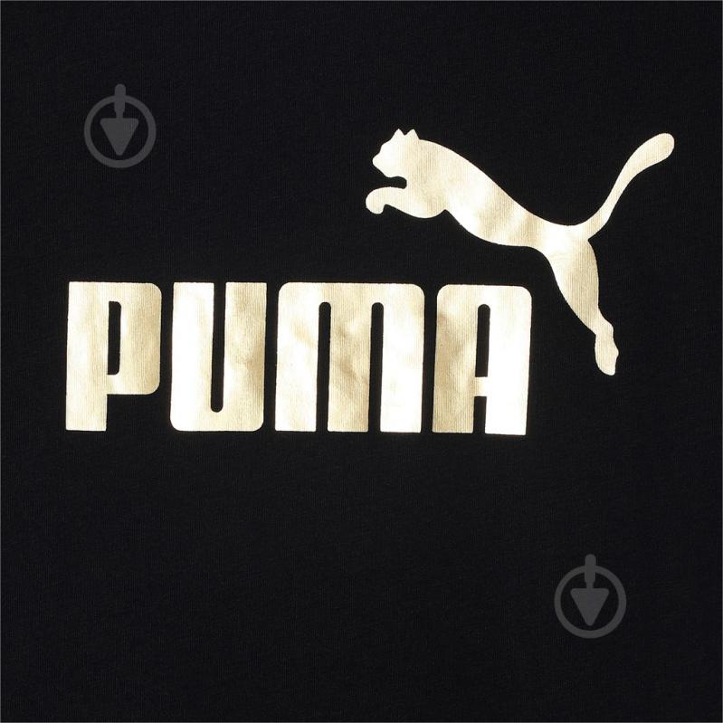 Футболка Puma ESS+ Metallic Logo Tee 58689001 р.L чорний - фото 3