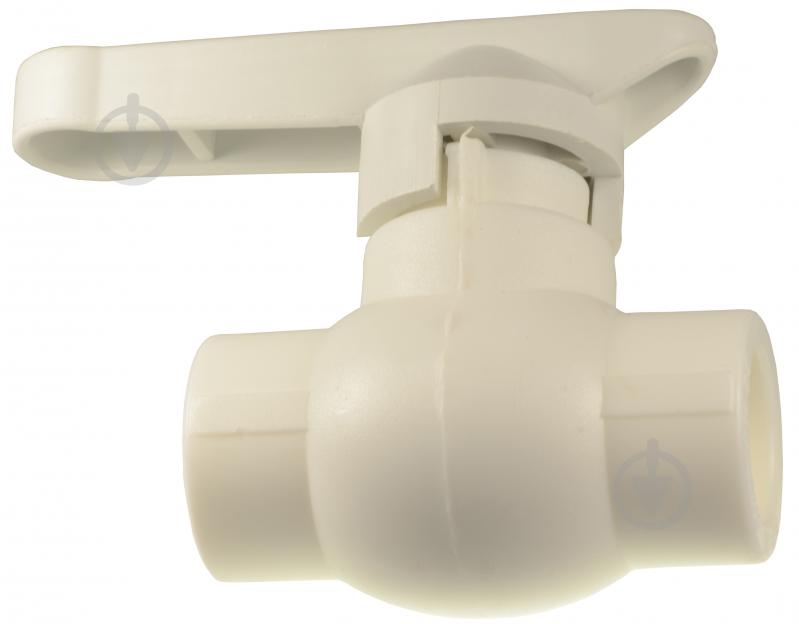 Кран кульовий Berke Plastik білий PP-R 25 мм - фото 1