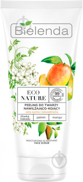 Скраб для лица Bielenda ECO Nature Moisturizing Soothing Face Scrub Dry Dehydrated Skin - фото 1