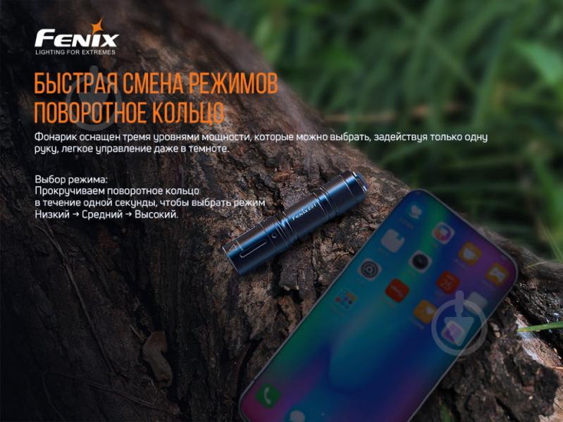 Брелок-ліхтарик Fenix РУЧНИЙ E01 V2.0, 100лм, 35м блакитний - фото 7