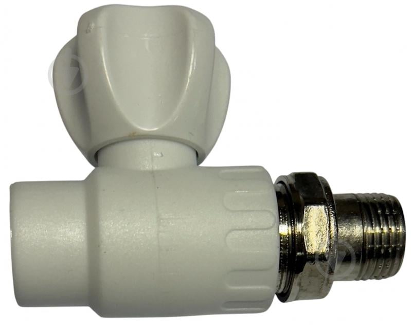 Кран кульовий Berke Plastik білий PP-R для радіаторів 20x1/2" - фото 1 Кран кульовий Berke Plastik білий PP-R для радіаторів 20x1/2" - фото 1