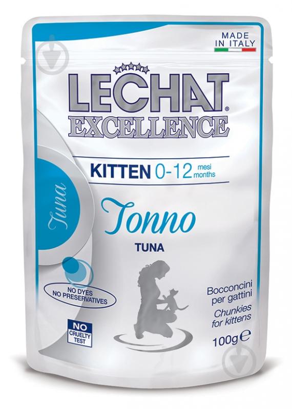 Консерва для котят LECHAT EXCELLENCE Kitten тунец 100 г - фото 1