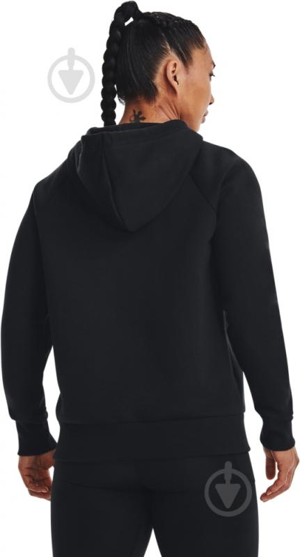 Джемпер Under Armour UA RIVAL FLEECE HOODIE 1379500-001 р.L чорний - фото 2