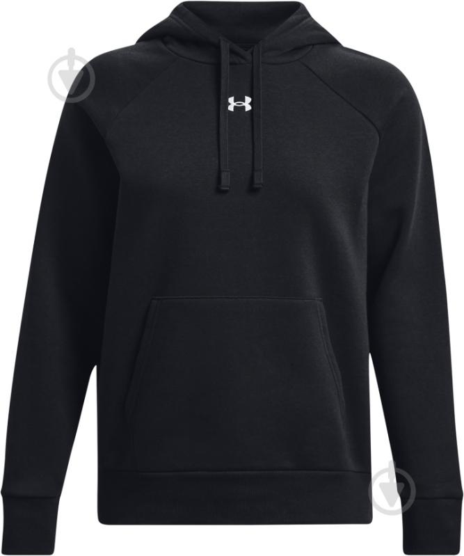 Джемпер Under Armour UA RIVAL FLEECE HOODIE 1379500-001 р.L черный - фото 5