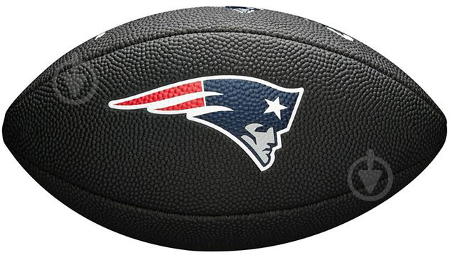 Мяч для регби Wilson NFL Soft Touch Mini New England Patriots р.6 WTF1533BLXBNE черный - фото 2