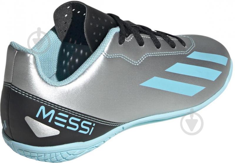 Футзальная обувь Adidas X Crazyfast Messi 4 IE4070 р.37 1/3 серебряный - фото 4