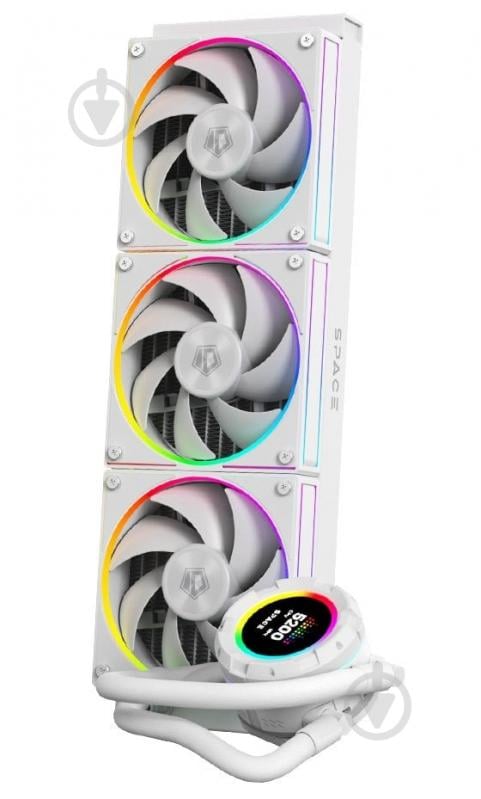 Система водного охлаждения ID-Cooling Space LCD SL360 (SL360 WHITE) - фото 2