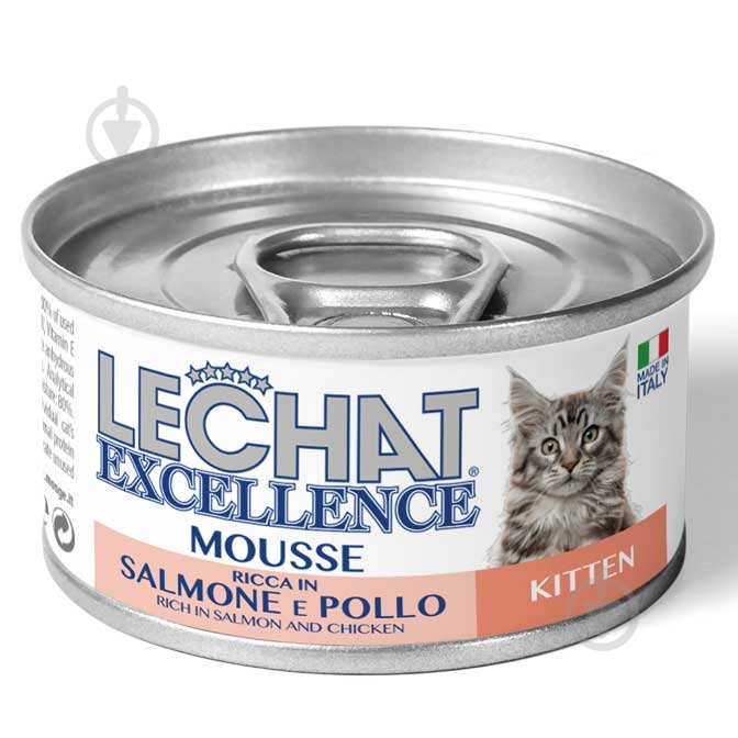 Корм сухий для кошенят LECHAT EXCELLENCE Kitten риба 85 г - фото 1