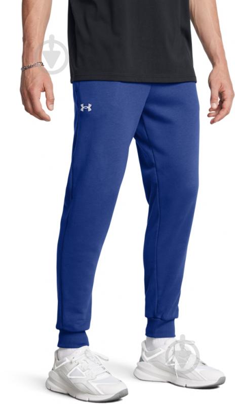 Штани Under Armour UA Rival Fleece Joggers 1379774-432 р. S чорний - фото 1