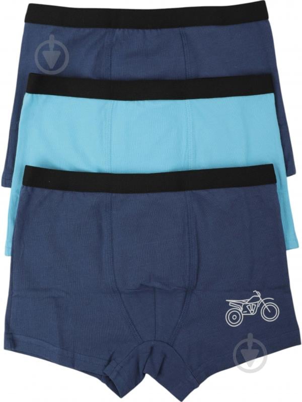 Набір трусів для хлопчиків HW 3 пари боксери р.158-164 блакитний із синім N6-O6 - фото 1 Набір трусів для хлопчиків HW 3 пари боксери р.158-164 блакитний із синім N6-O6 - фото 1