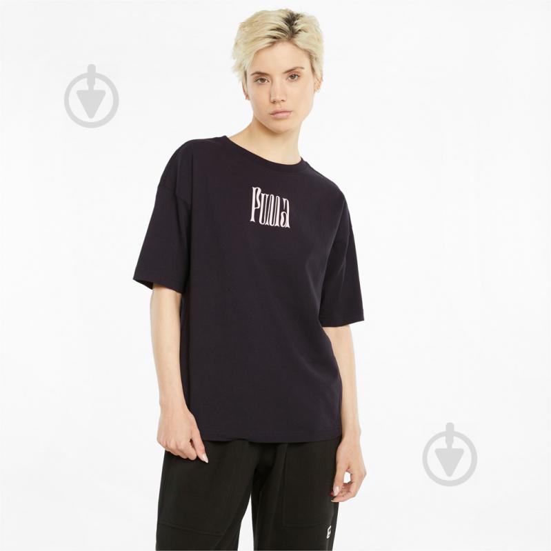 Футболка Puma Downtown Graphic Tee 53167901 р.XS черный - фото 3