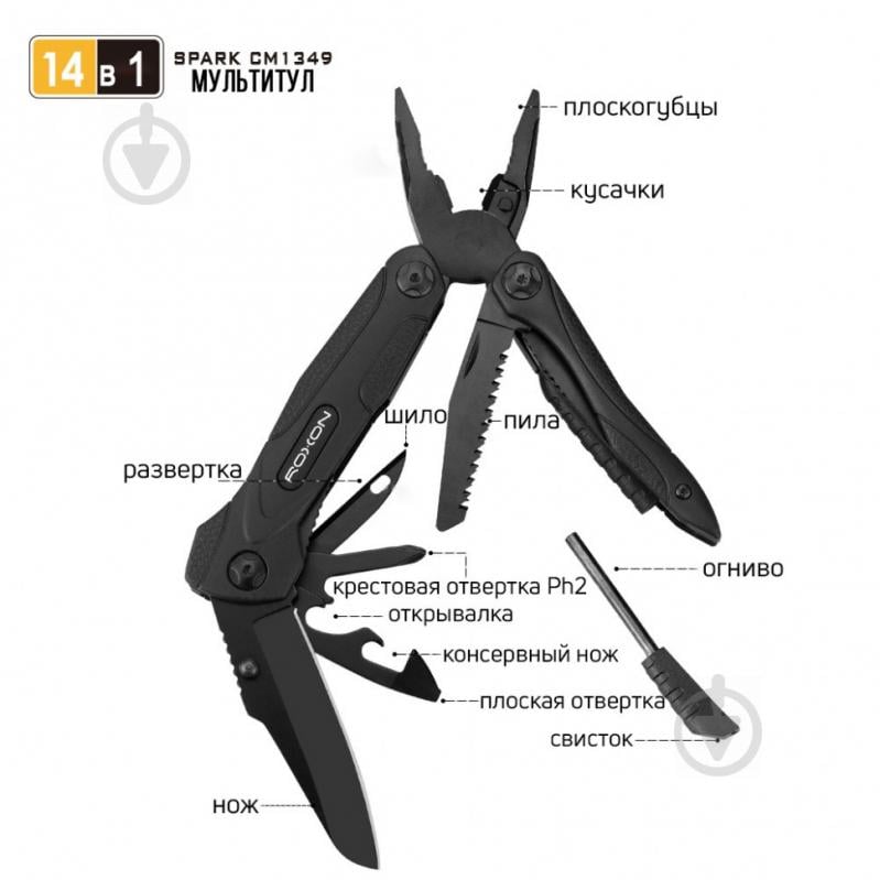 Мультитул Roxon SPARK, 11 функцій CM1349 - фото 4