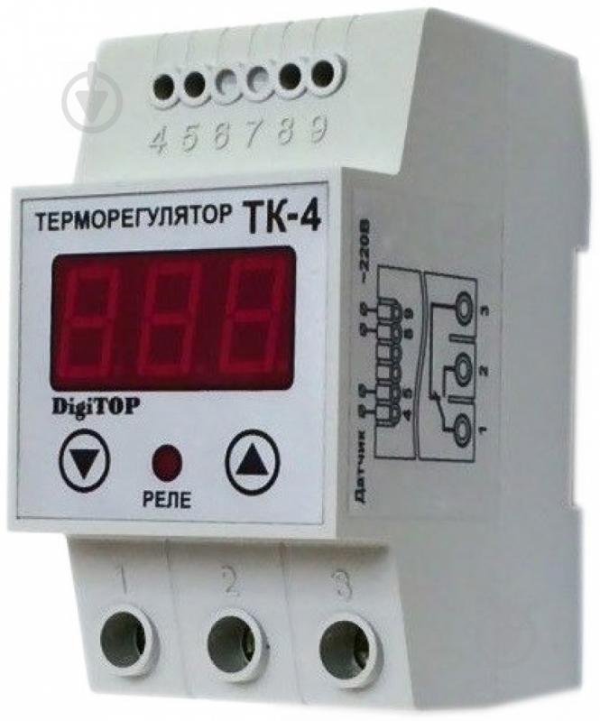 Терморегулятор одноканальный DigiTOP ТК-4Н - фото 1