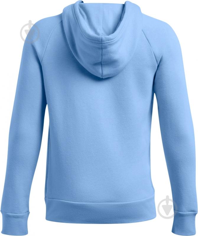 Джемпер Under Armour UA RIVAL FLEECE HOODIE 1379792-465 р.S блакитний - фото 2