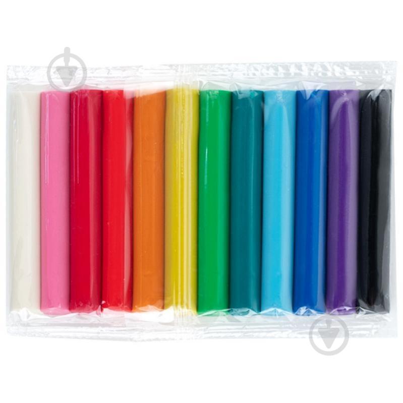 Пластилін восковий 12 кольорів 200 г HK25-086 KITE - фото 2