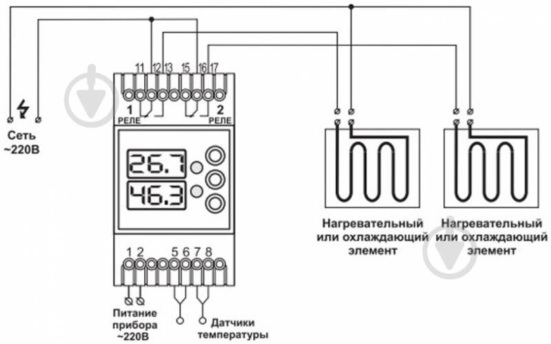 Терморегулятор DigiTOP двоканальний - фото 4