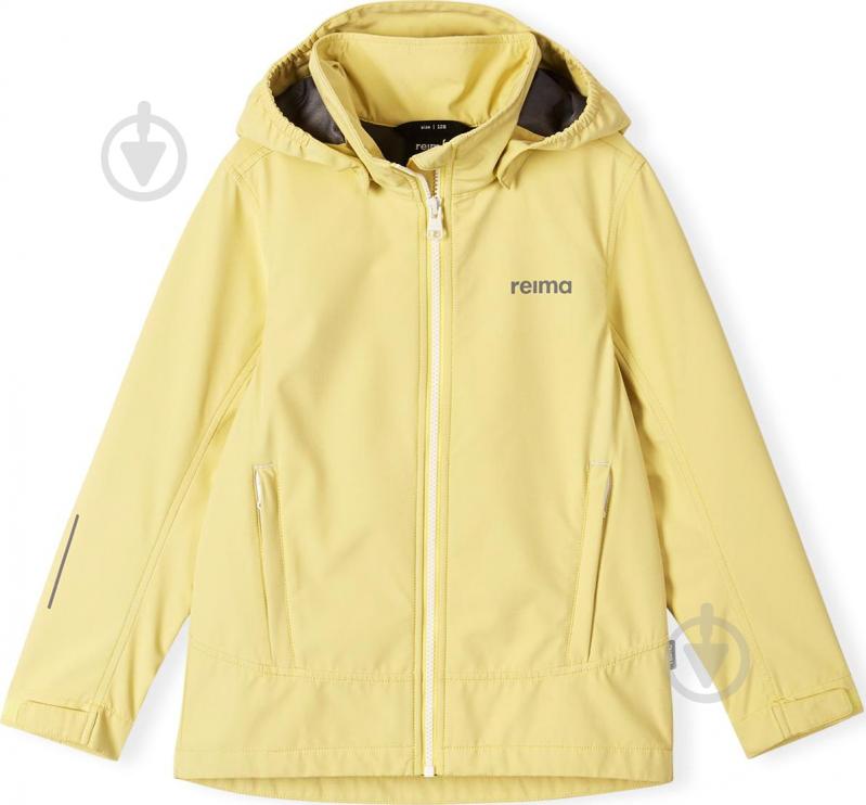 Куртка-пуховик для девочек Reima Softshell Kouvola р.110 желтый 531508A-2090 - фото 1