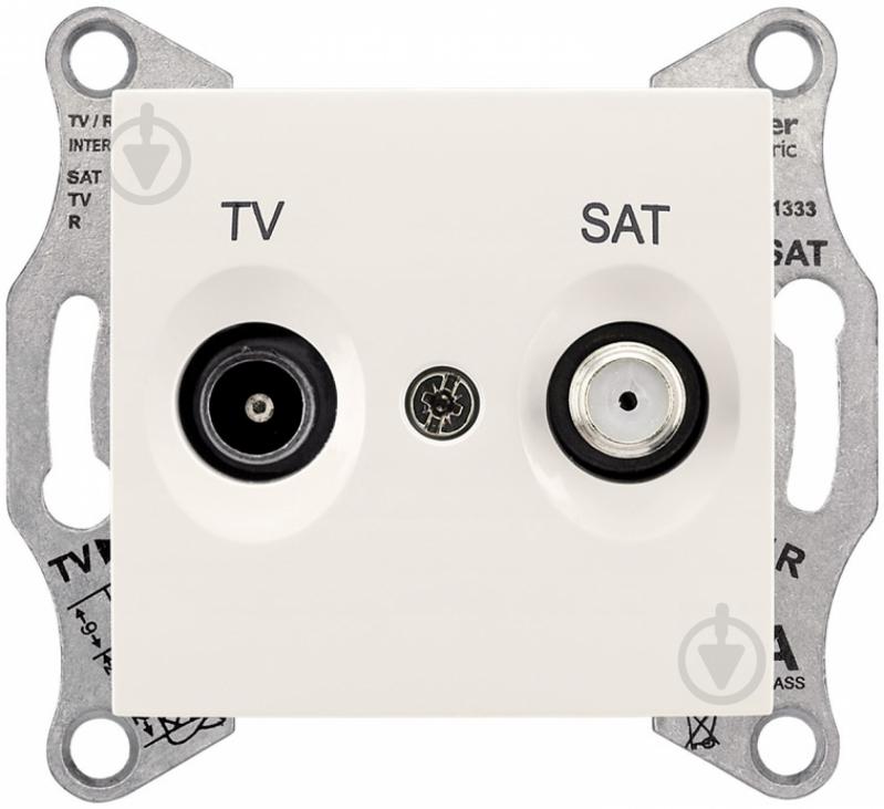 Розетка TV+SAT оконечная Schneider Electric Sedna кремовый SDN3401623 - фото 1