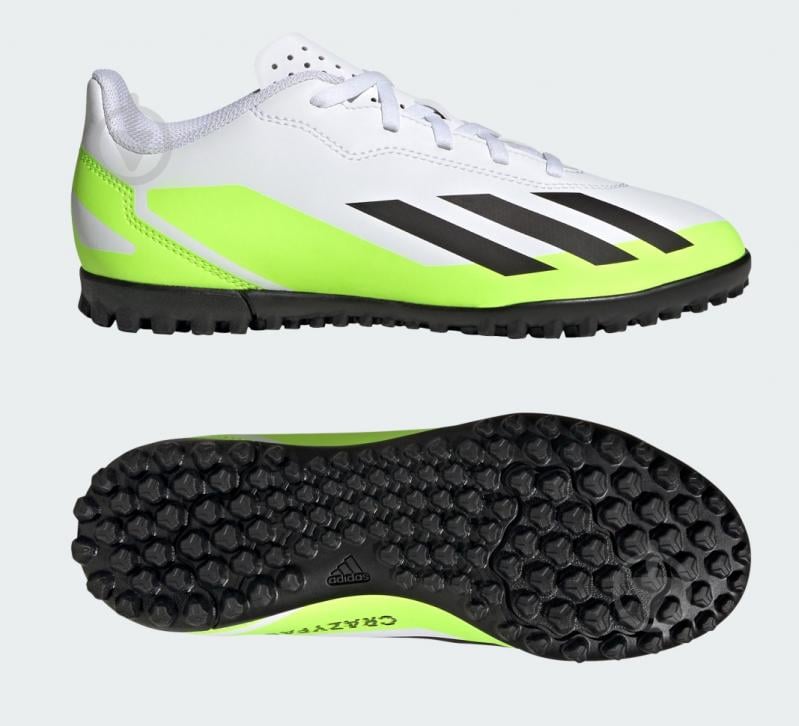 Сороконожки Adidas X Crazyfast 4 Turf Boots IE4066 р.38 белый - фото 9