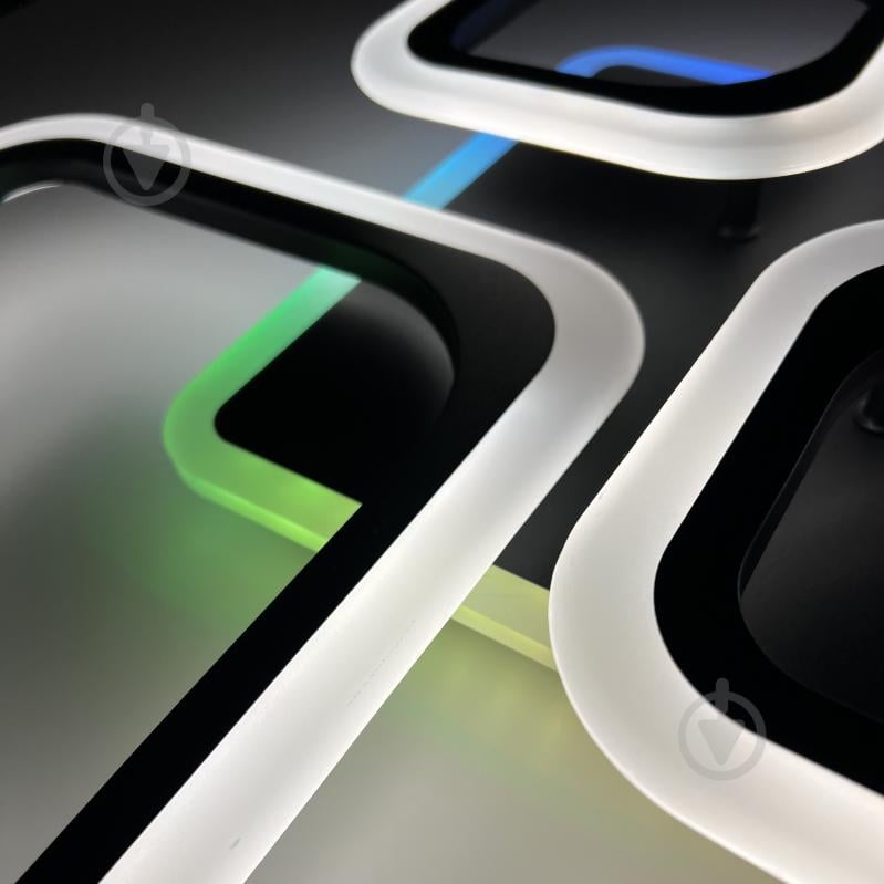 Люстра светодиодная Luminaria 90 Вт LED-модуль черный OVAL RGB 90W 5S BLACK - фото 9