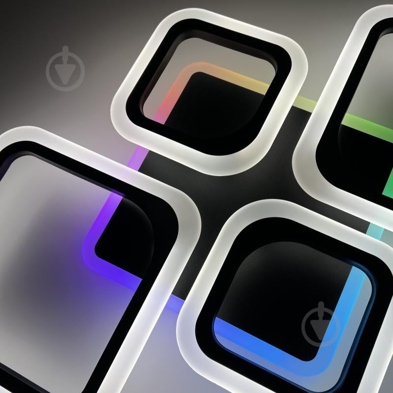 Люстра светодиодная Luminaria 90 Вт LED-модуль черный OVAL RGB 90W 5S BLACK - фото 3