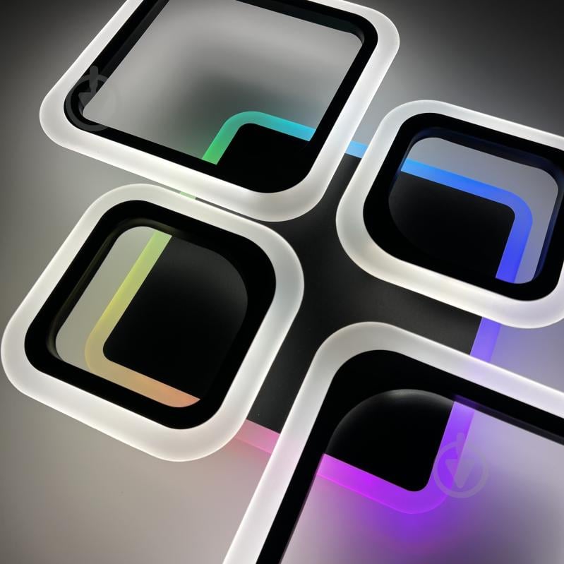 Люстра светодиодная Luminaria 90 Вт LED-модуль черный OVAL RGB 90W 5S BLACK - фото 11