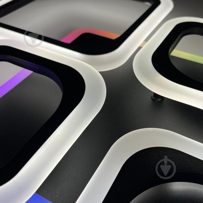 Люстра светодиодная Luminaria 90 Вт LED-модуль черный OVAL RGB 90W 5S BLACK - фото 8