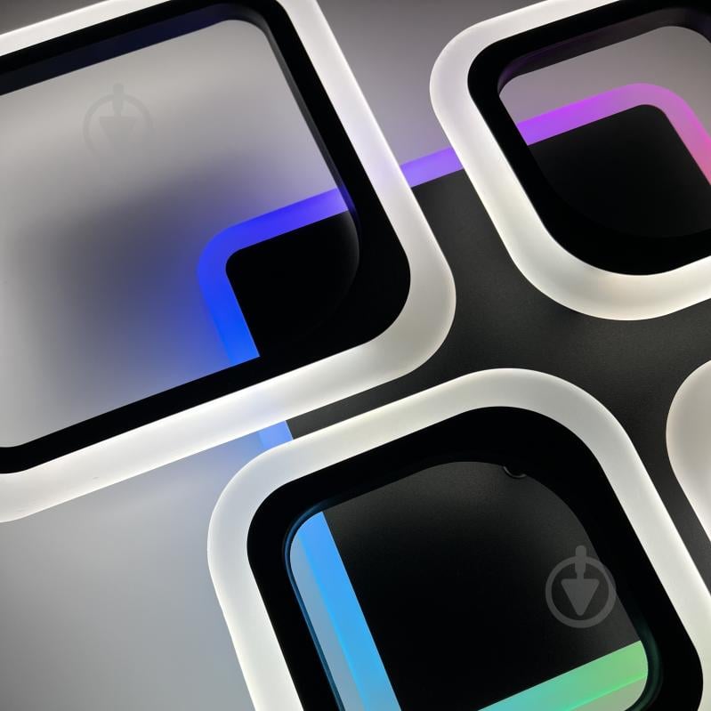 Люстра светодиодная Luminaria 90 Вт LED-модуль черный OVAL RGB 90W 5S BLACK - фото 7