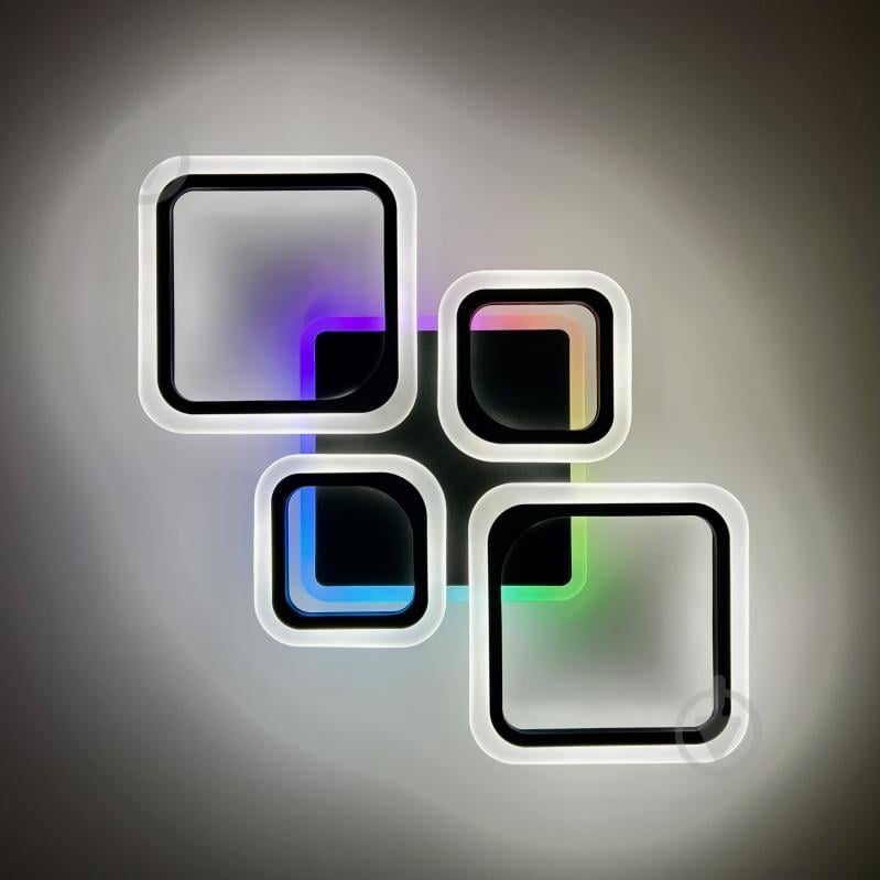 Люстра светодиодная Luminaria 90 Вт LED-модуль черный OVAL RGB 90W 5S BLACK - фото 2