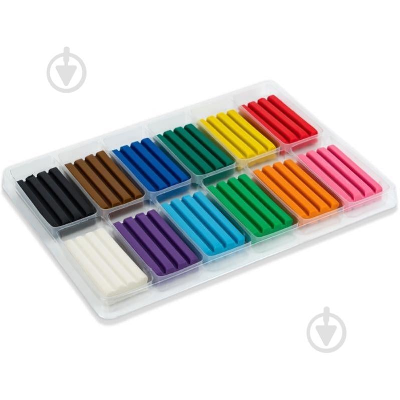 Пластилін восковий 12 кольорів 240 г HK25-1086 KITE - фото 4 Пластилін восковий 12 кольорів 240 г HK25-1086 KITE - фото 4