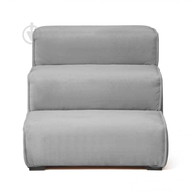 Ступени широкие PETBED 66х42 см h-36 см велюр серый - фото 1 Ступени широкие PETBED 66х42 см h-36 см велюр серый - фото 1