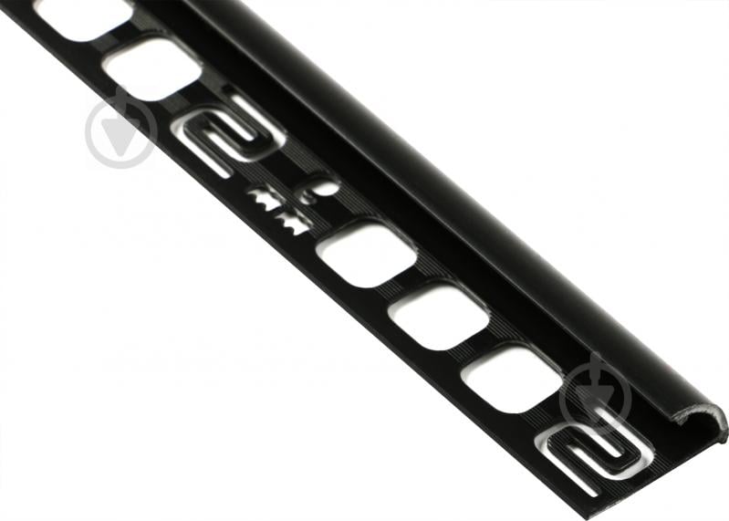 Уголок для плитки Salag внешний 24 ПВХ 9 мм 2,5м черный