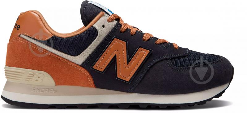 Кросівки чоловічі демісезонні New Balance ML574OT2 р.45,5 сині із коричневим - фото 1