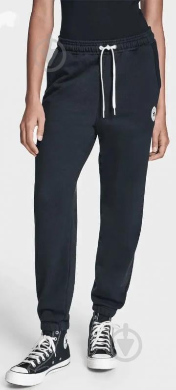 Брюки Converse Chuck Patch Jogger CVW6B118-BLK р. L черный - фото 1 Брюки Converse Chuck Patch Jogger CVW6B118-BLK р. L черный - фото 1
