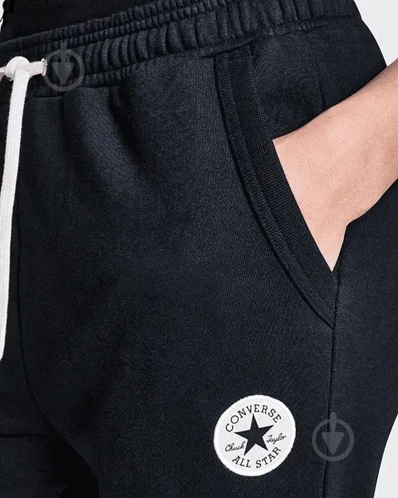 Брюки Converse Chuck Patch Jogger CVW6B118-BLK р. L черный - фото 5 Брюки Converse Chuck Patch Jogger CVW6B118-BLK р. L черный - фото 5