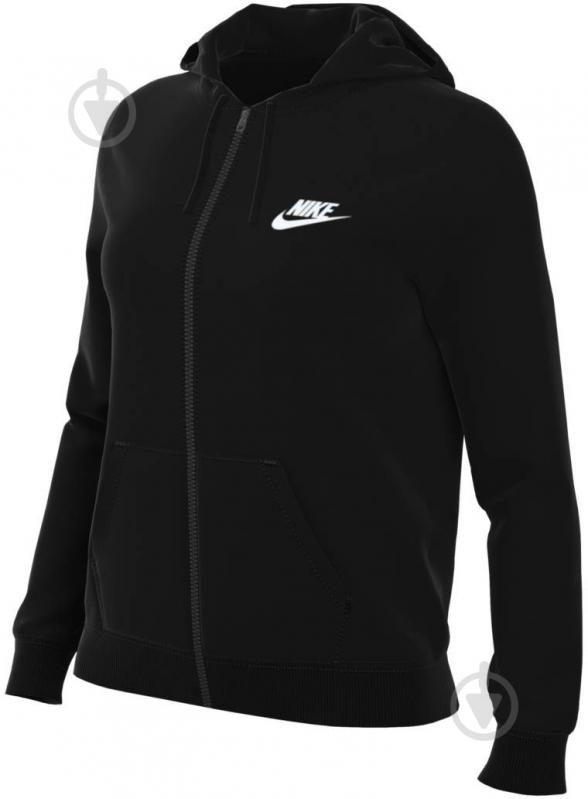 Джемпер Nike W NSW CLUB FLC FZ HOODIE STD DQ5471-010 р.2XL чорний - фото 5