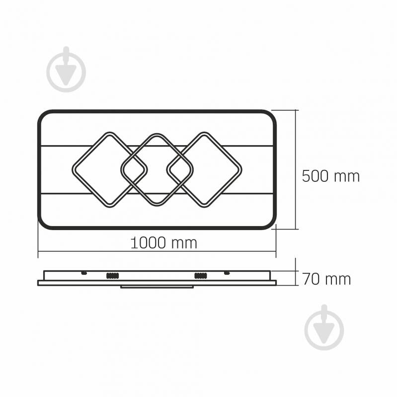 Светильник потолочный Videx DECORA 52 Вт белый с черным 2700-6000 К 28274 - фото 3