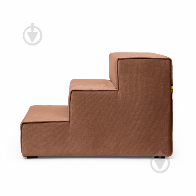 Ступени широкие PETBED 66х42 см h-45 см велюр коричневый - фото 5 Ступени широкие PETBED 66х42 см h-45 см велюр коричневый - фото 5