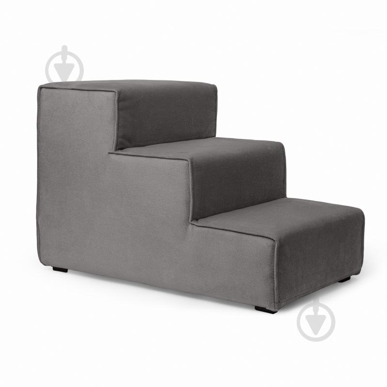 Ступени широкие PETBED 66х42 см h-45 см велюр темно-серый - фото 6 Ступени широкие PETBED 66х42 см h-45 см велюр темно-серый - фото 6