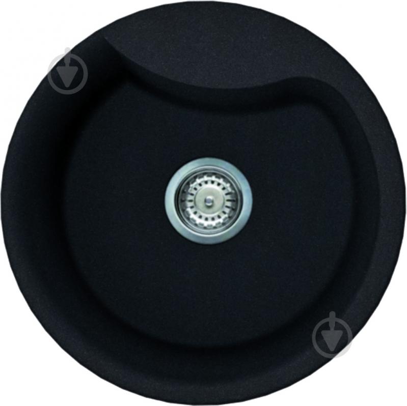 Мойка Ego Round full black 40 - фото 1