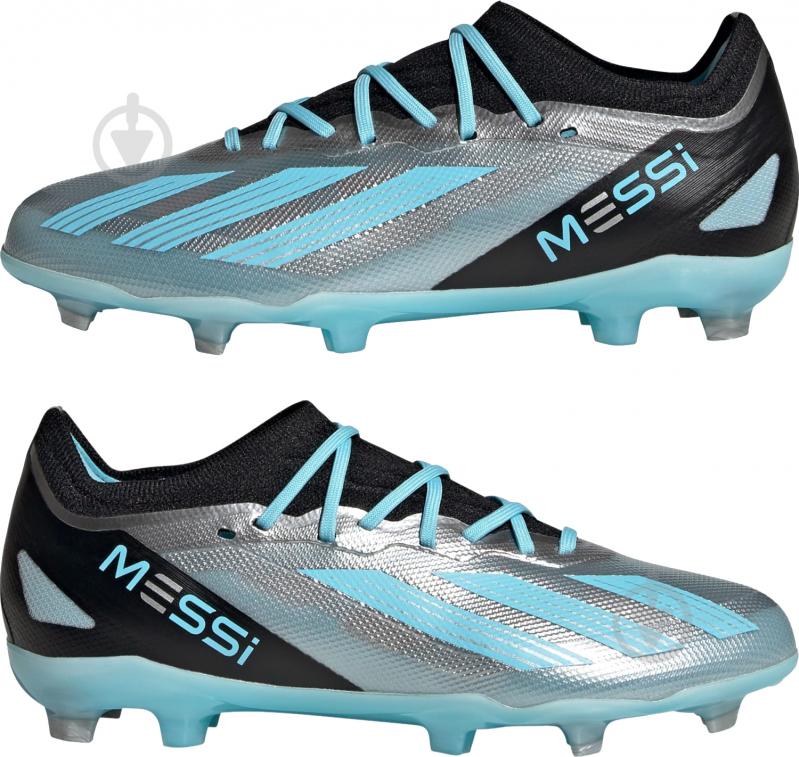 Бутси Adidas X Crazyfast Messi 1 Firm Ground IE4080 р.30 срібний - фото 9