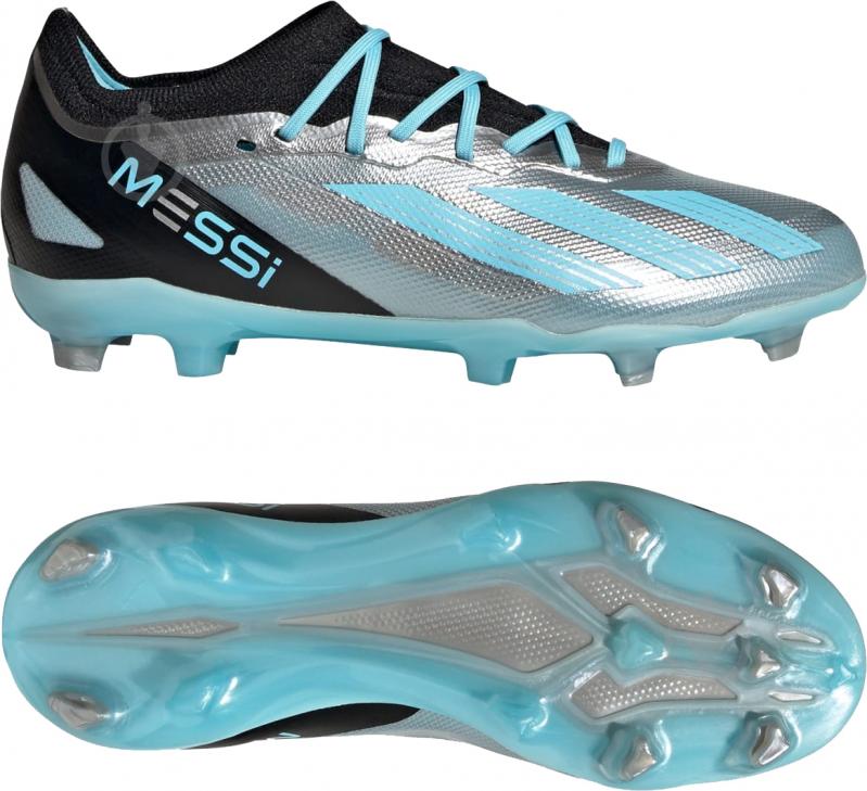 Бутси Adidas X Crazyfast Messi 1 Firm Ground IE4080 р.30 срібний - фото 8