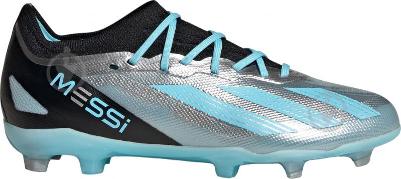 Бутси Adidas X Crazyfast Messi 1 Firm Ground IE4080 р.30 срібний - фото 1