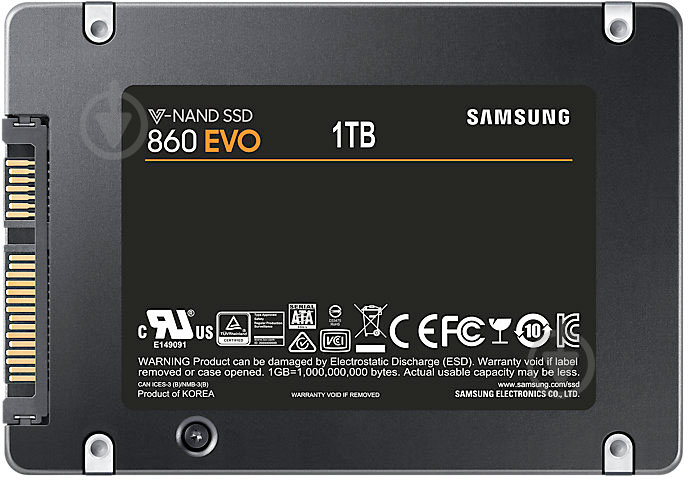 SSD-накопитель Samsung 850 Evo 1000GB 2,5" SATA III TLC (MZ-76E1T0BW) - фото 4