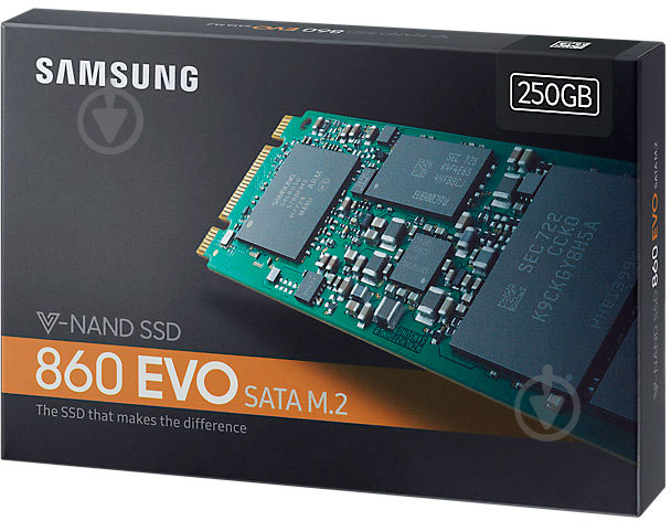 SSD-накопитель Samsung 860 Evo 250GB M.2 SATA III TLC (MZ-N6E250BW) - фото 9