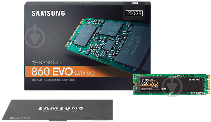 SSD-накопитель Samsung 860 Evo 250GB M.2 SATA III TLC (MZ-N6E250BW) - фото 7