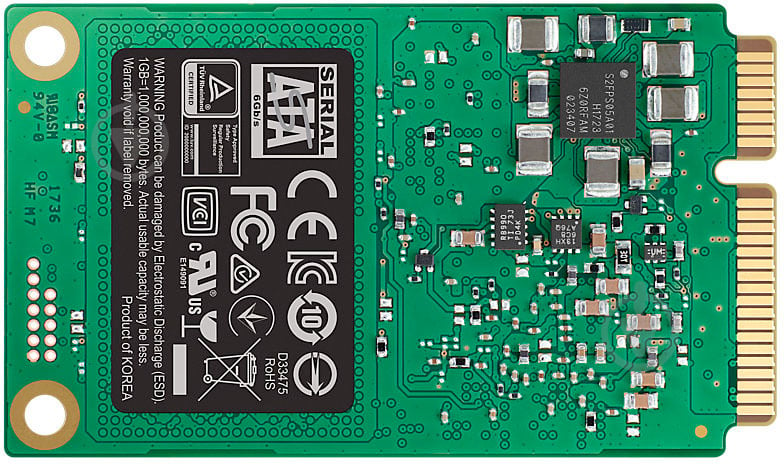 SSD-накопитель Samsung 850 Evo 250GB Mini-SATA mSATA TLC (MZ-M6E250BW) - фото 4