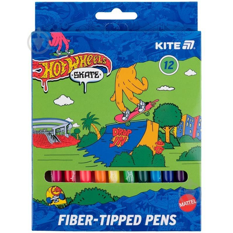 Набор фломастеров 12 шт. HW25-447-2 KITE - фото 1